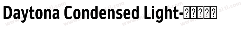 Daytona Condensed Light字体转换